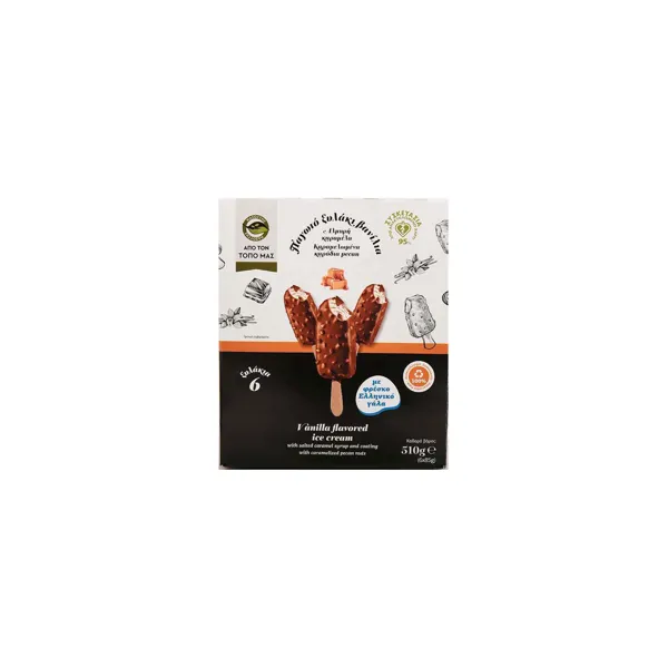 2479_result Masoutis From Our Place Ice Cream Bar With Vanilla, Salted Caramel & Caramelized Pecan Nuts 510g - Image 1