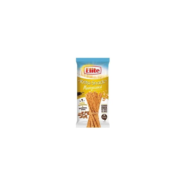2595_result Elite Kritsi-Snack Mediterranean With Sesame, Poppy Seed & Flax Seed 125g - Image 1