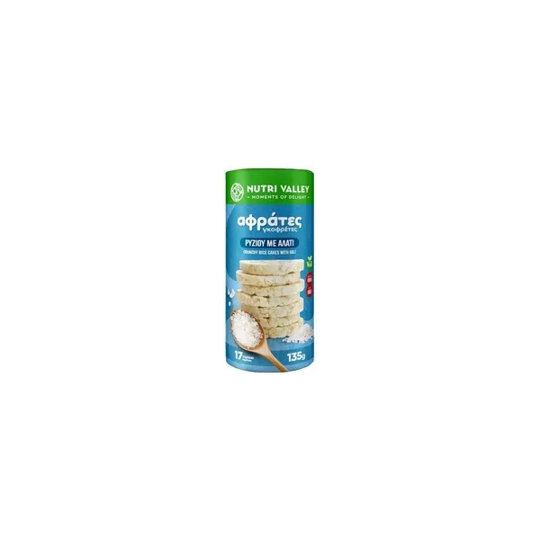 2650_result Nutri Valley Crispy Rice Wafers With Salt Vegan Gluten-Free 135g - Image 1