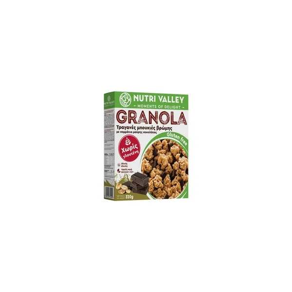 3632_result Nutri Valley Granola Crunchy Oat Bites With Dark Chocolate Gluten Free 320g - Image 1