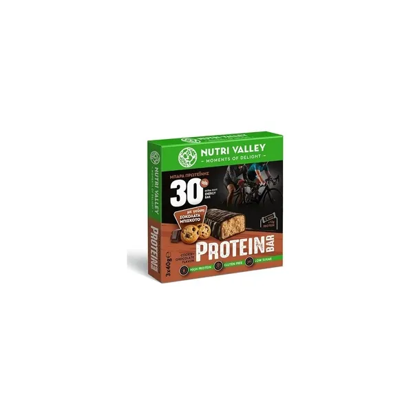 3721_result Nutri Valley Protein Bar With 30% Protein, Cookie & Chocolate - Image 1
