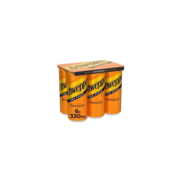 3849_result Schweppes Orangeade With A Hint Of Orange Blossom 6x330ml - Image 1