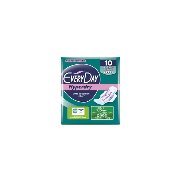 5122_result Everyday Sanitary Pads Ultra Plus Hyperdry Normal 10pcs - Image 1