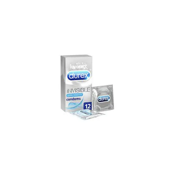 5371_result DUREX Condoms Invisible Extra Sensitive 12pcs - Image 1