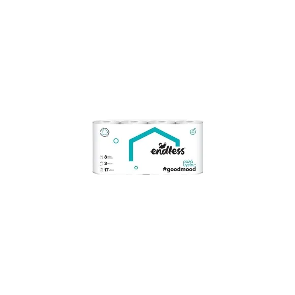 5506_result Endless Goodmood Toilet Paper 3-Ply 8pcs - Image 1