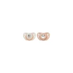 Chicco Physio Forma Air Silicone Pacifiers Beige & Salmon 0-6m