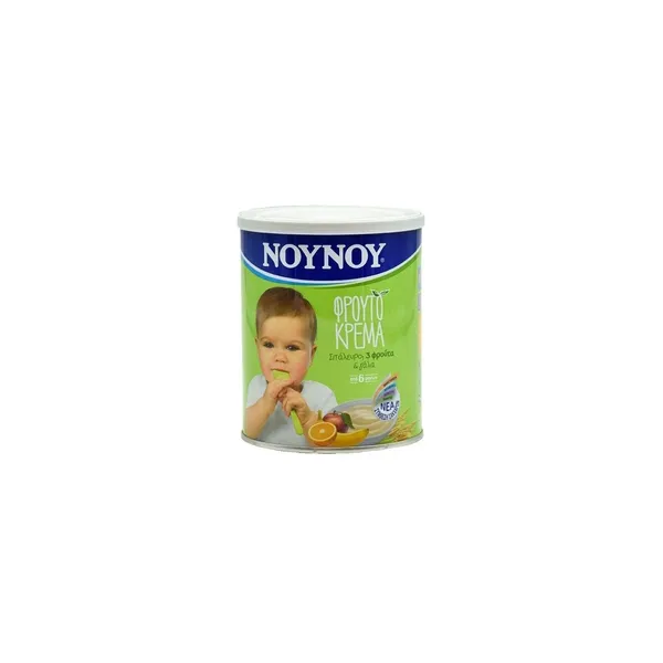 5563_result Nounou Fruit Cream Wheat Flour, 3 Fruits & Milk, From 6+ Months 300g - Image 1